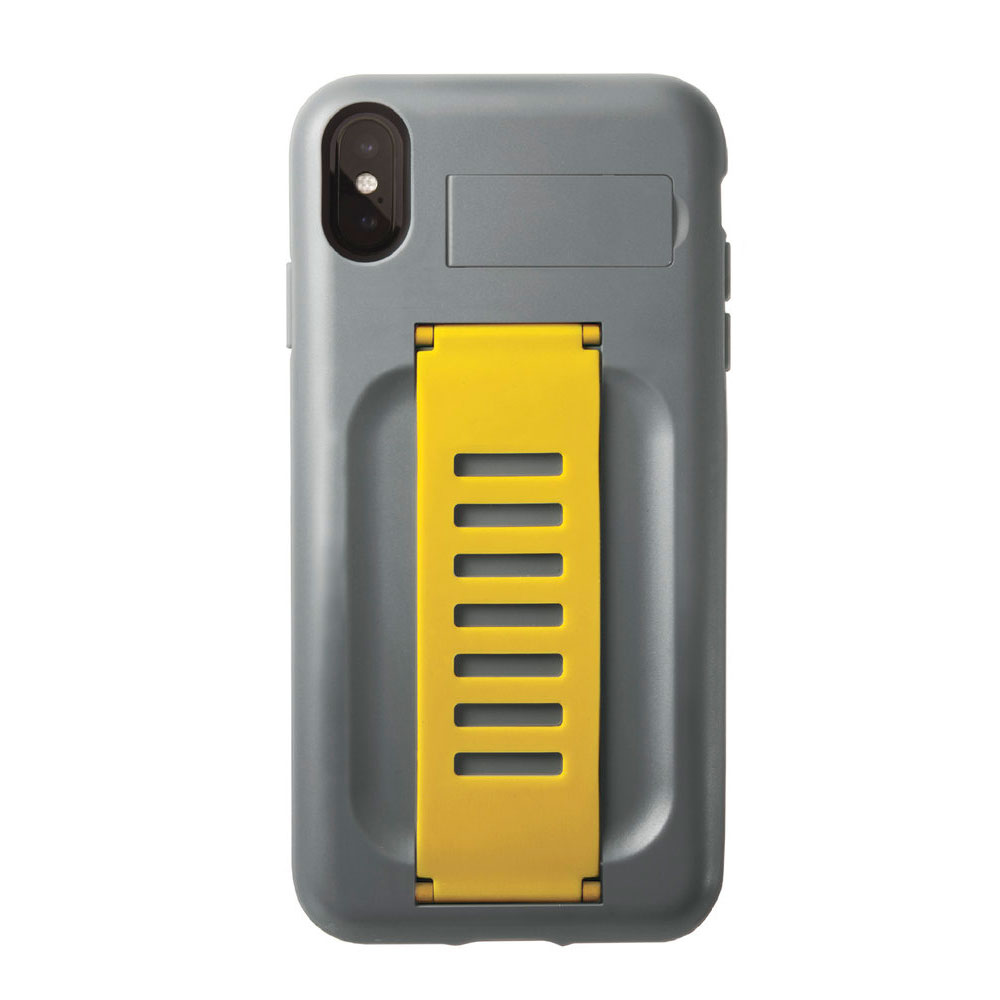 iPHONE XS / X Easy Grip Hybrid Stand Case (Gray)